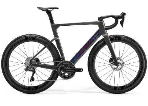 Велосипед 28" Merida Reacto 9000 (2026) рама - XXS Cool Grey(Purple)