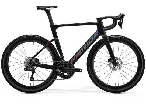 Велосипед 28" Merida Reacto 8000 (2026) рама - M Silk Black(Glossy Dark Silver)