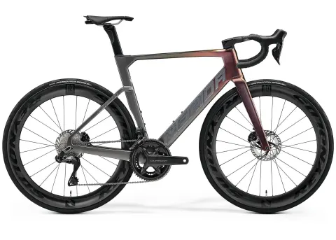 Велосипед 28" Merida Reacto 8000 (2026) рама - M Rainbow/Gunmetal Grey(Silver)
