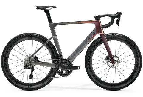Велосипед 28" Merida Reacto 8000 (2026) рама - XL Rainbow/Gunmetal Grey(Silver)