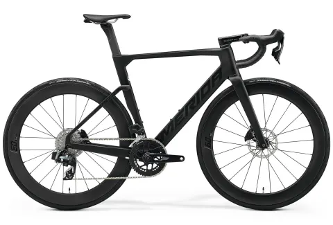 Велосипед 28" Merida Reacto 7000 (2026) рама - XS Silk Black(Glossy Dark Silver)