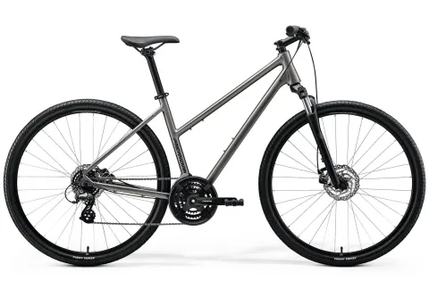 Велосипед 28" Merida Crossway 10 (2026) рама - W-M Silk Warm Slate Grey(Black)