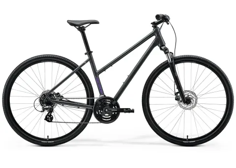 Велосипед 28" Merida Crossway 10 (2026) рама - W-L Glossy Cool Grey(Purple)