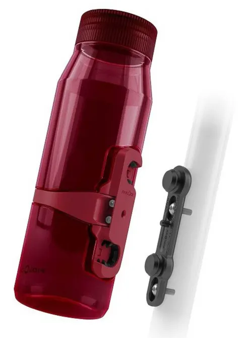 Фляга з конектором та базою FIDLOCK TWIST bottle 700мл., прозорий / червоний