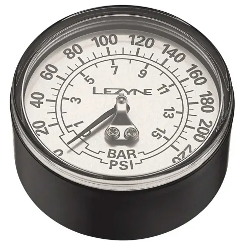 Манометр LEZYNE 220 PSI GAUGE 2.5" Сріблястий 220PSI Y13
