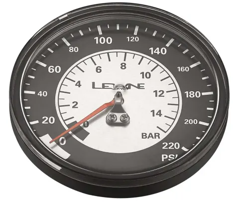 Манометр LEZYNE 220 PSI GAUGE 3.5" Сріблястий 220PSI Y13