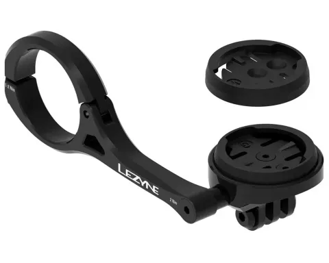 Крепление 2в1 LEZYNE GPS и свет GoPro стандарт Черное