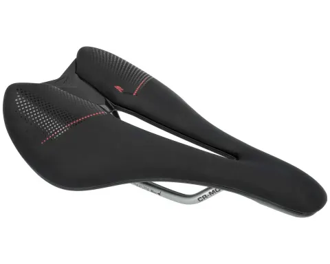 Сідло MERIDA Expert SL чорне/глянцеве червоне, Код A2070000322 (Легке, Гоночне)