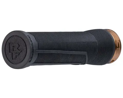 Грипсы RACE FACE CHESTER, 31 мм, Хомут (BLACK) Черный, Грип (KASH MONEY) Золотой (Резиновые)