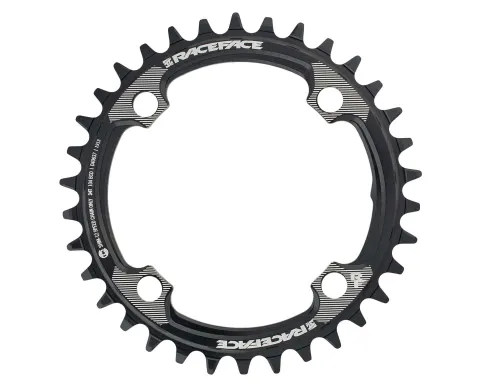Звезда RACE FACE 104 BCD, 34T, Shimano 12-ск, Narrow Wide (BLK) Черная (Алюминиевая)