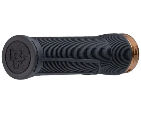 Грипсы RACE FACE CHESTER, 34 мм, Хомут (BLACK) Черный, Грип (KASH MONEY) Золотой (Резиновые)
