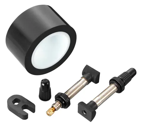 Комплект для бескамерки SRAM UNI VALVE/TAPE KIT, 23 мм стрічка, 2 ободи