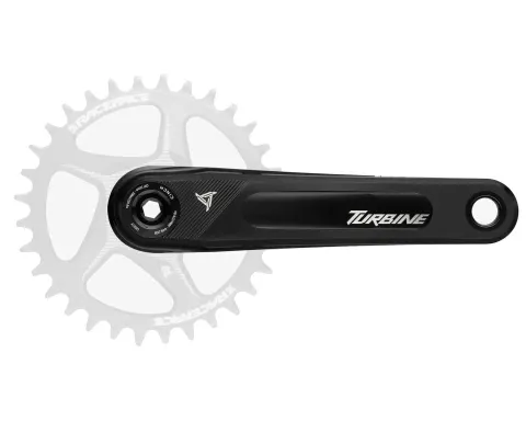 Шатуни RACE FACE TURBINE, 160 мм, 136 мм вісь (BLACK) Чорні (Алюмінієвий)