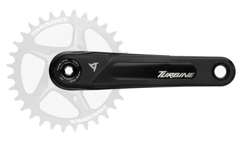 Шатуны RACE FACE TURBINE, 160 мм, 143 мм ось (BLACK) Черные (Алюминиевый)