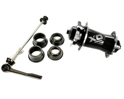 Втулка SRAM Передня X0 Disc 6-болт 28 отворів QR/15/20 мм (BLK/SLV) Чорний/Сріблястий