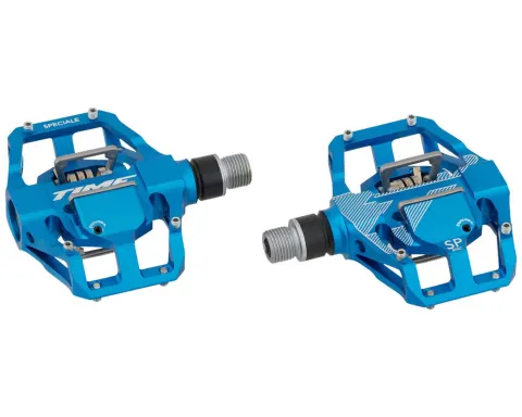 Педалі TIME Speciale 12 Enduro алюмінієві з ATAC Cleats (Blue Синій) контактні