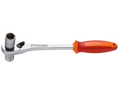 Ключ Unior Tools храповий для гайки 14 х 15 мм (червоний)