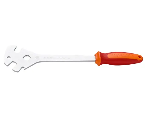 Професійний педальний ключ Unior Tools PRO 15 мм (Червоний)