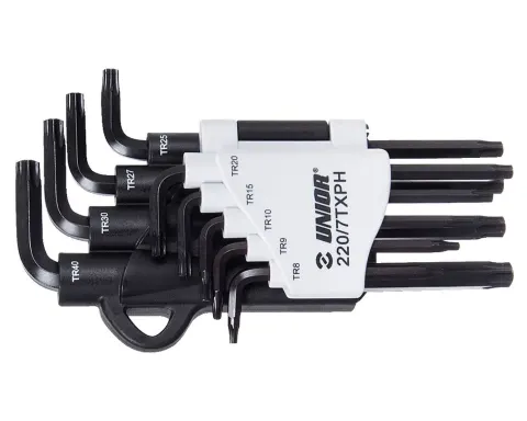 Набір ключів TORX Unior Tools TX9-40 (7 шт.) в підвісі