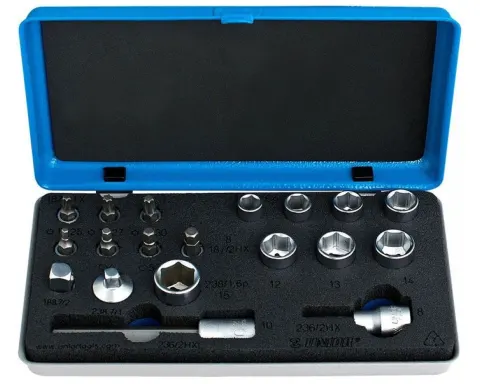 Комплект торцевих головок і біт Unior Tools (40 предметів)