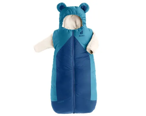 Спальник DEUTER Micro Star (цвет Wave-Nightblue) синтетический, средний зиппер