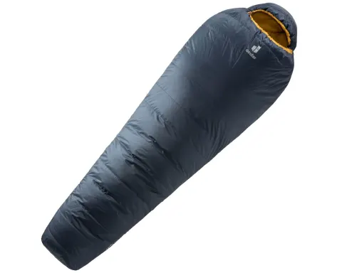 Спальник DEUTER Astro 500 (цвет Ink-Curry) пуховый, стандартный, левый зиппер