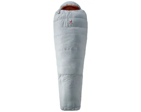 Спальник DEUTER Astro Pro 400 EL (цвет Tin-Paprika) удлиненный пуховый, левый