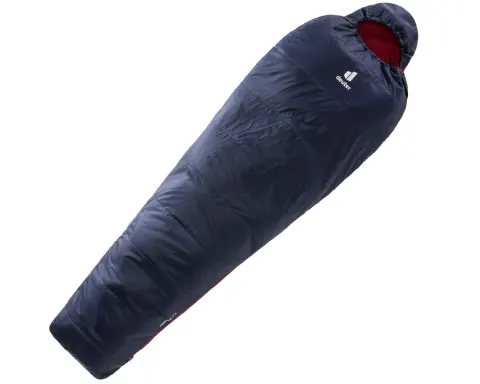 Спальник DEUTER Dreamlite L (колір Navy-Cranberry) подовжений, лівий зіпер