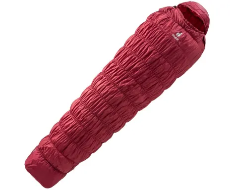 Спальник DEUTER Exosphere -6° (цвет Cranberry-Fire) синтетический, левый зиппер