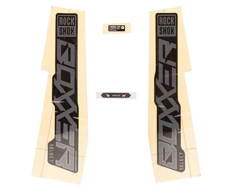 Набір наліпок RockShox BXR SELECT 27/29" (Матовий Сірий/Чорний) SRAM