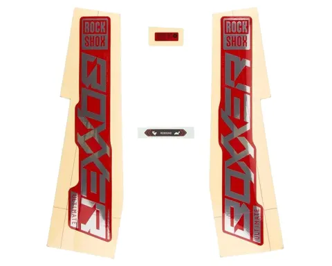 Набор наклеек RockShox BXR ULTIMATE 27/29" (Глянцевый, Красный) SRAM
