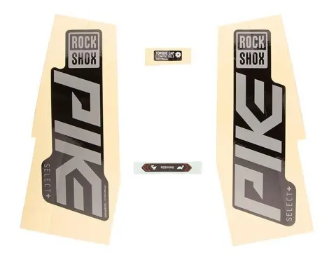 Набір наліпок RockShox PIKE SELECT+ 27/29" (Матовий Чорний/Срібний) SRAM