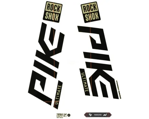 Набір наліпок RockShox PIKE ULTIMATE 27/29" (Глянцевий, Світло-Блакитний) SRAM