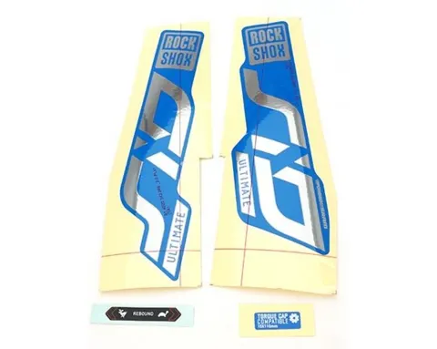Набір наліпок RockShox SID ULTIMATE 80-100 27/29" (Глянцевий, Синій) SRAM