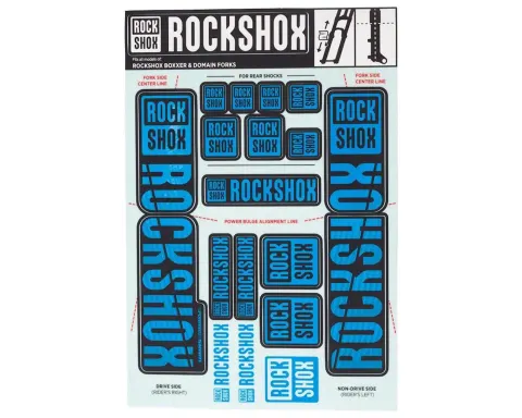 Набір наліпок RockShox KIT 35MM DC WATER BLU (Водяний Синій) SRAM