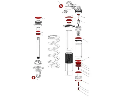 Полный сервисный набор Service Kit Full, RockShox Vivid B1