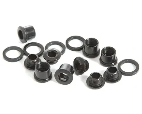 Комплект Болтів Зірки 4 шт Алюмінієвий/Нерж. Сталь (Black) Sram