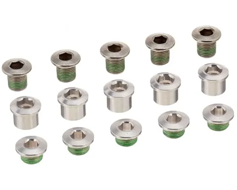 Комплект Болтів Зірки 5 шт Алюмінієвий/Сталь (Silver) Sram