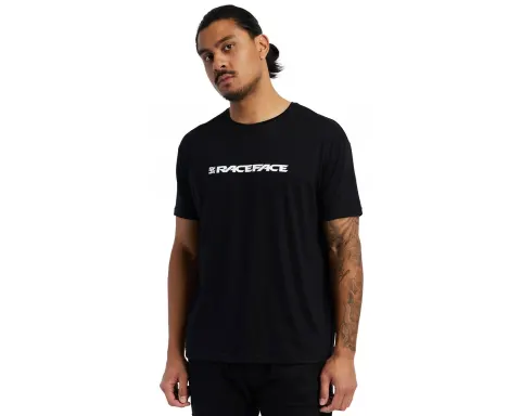 Футболка Classic Logo SS Tee RACE FACE, (Black) чёрная, Medium