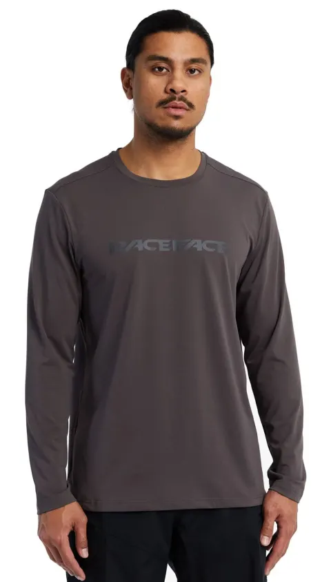 Велофутболка Commit LS Tech Top RACE FACE, (Charcoal) вугільна, Small