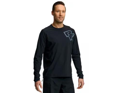 Велофутболка Conspiracy LS Jersey RACE FACE, (Black) чёрная, Medium