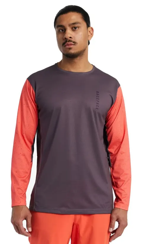 Велофутболка Race Face Indy LS Jersey (Кораловий) L