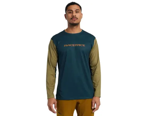 Велофутболка Race Face Indy LS Jersey (Сосновий) S