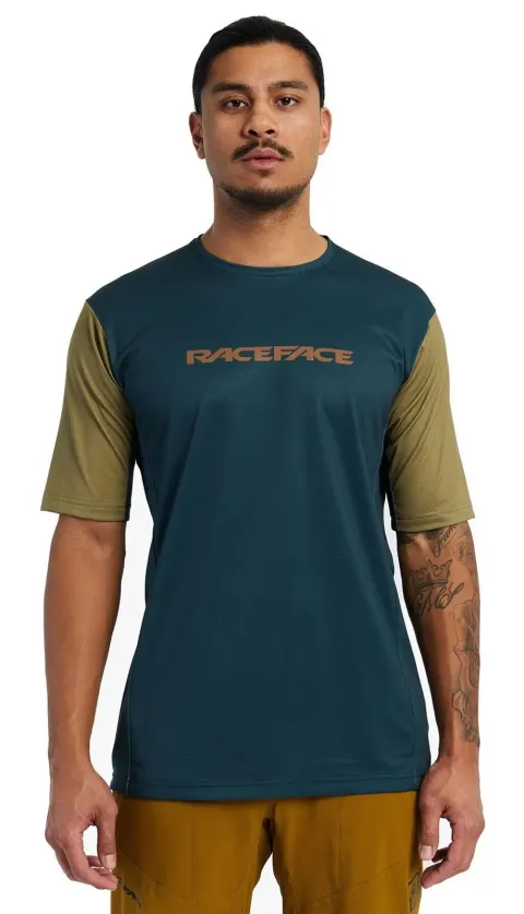 Велофутболка Indy SS Jersey RACE FACE, (Pine) соснова, Medium