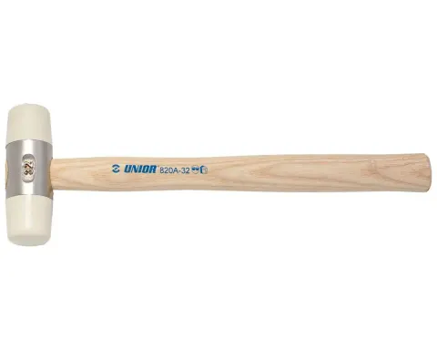 Молоток Unior Tools 820A, с мягким бойком из полиуретана, ? 27 мм