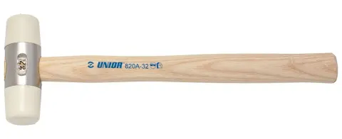 Молоток Unior Tools 820A, с мягким бойком из полиуретана, ? 40 мм