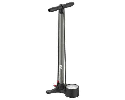 Напольный насос Lezyne Sport Floor Drive, манометр 3,5", (Silver) серебристый, 220 psi