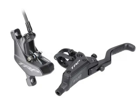 Дискові передні гідравлічні гальма TRP DHR EVO PRO M9040, 4 поршня, 1900 мм, (Black) чорний