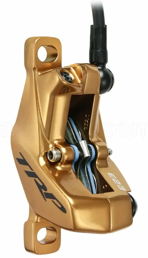 Калипер гидравлических тормозов TRP GS2.4, к тормозам TRAIL EVO, DHR EVO, 4 поршня, золотистый