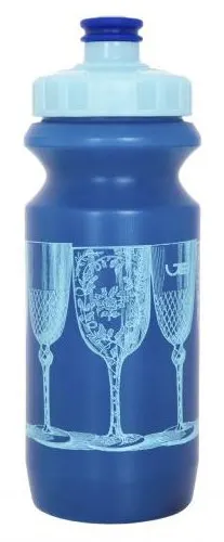 Фляга 0,6 Green Cycle BLUE CUPS з великим соском, blue nipple/blue cap/blue bottle